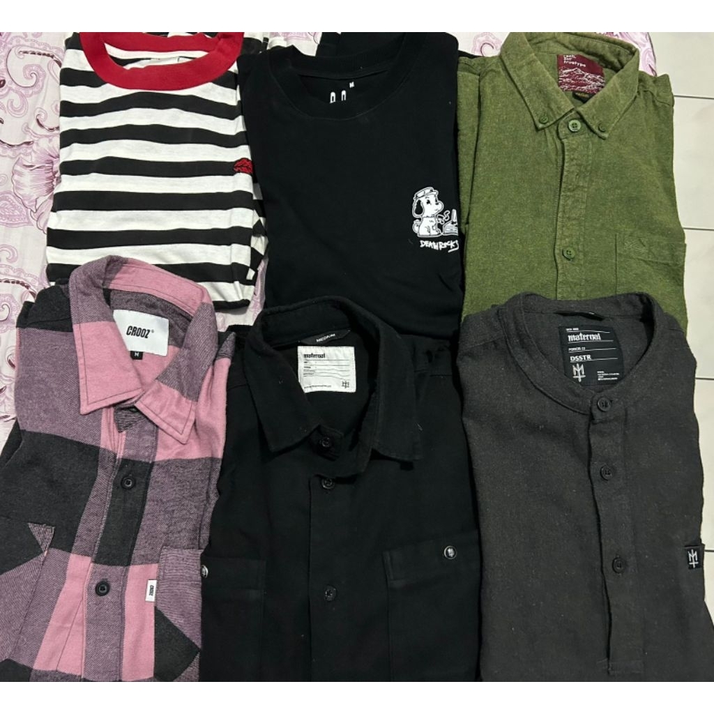 preloved dari kiri atas ke kanan ls stripe LeafbyAldy video clip pwgThedeathrockstarSchCroozpinkMate