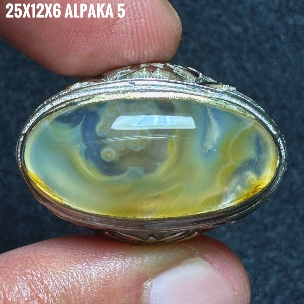 Cincin Batu Akik Natural Lafadz Allah