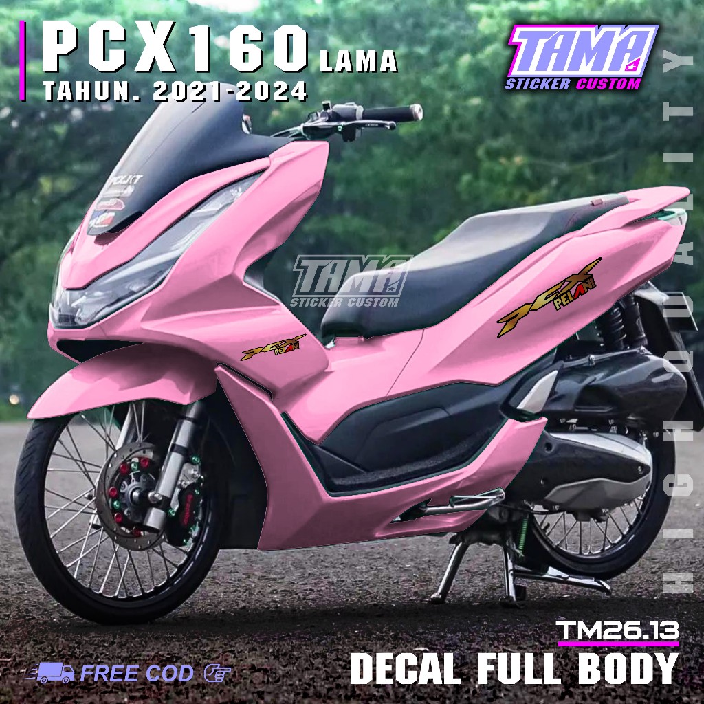 Terbaru COD Sticker Decal Full Body Motor Honda Pcx 160 Lama Abs Cbs Tahun 2021 2022 2023 2024 Stick