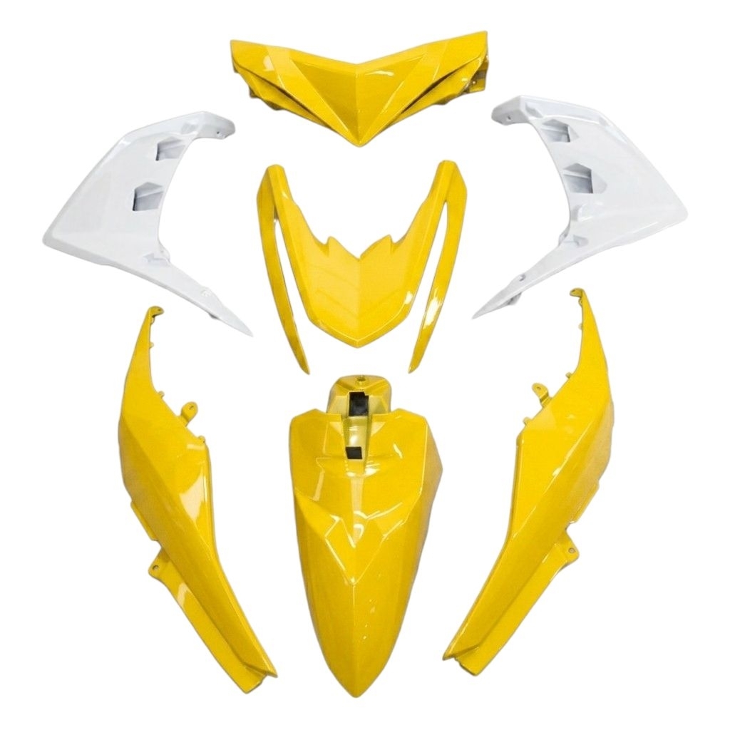 Body halus mio m3 125 mio Z kuning bodi tebeng depan samping