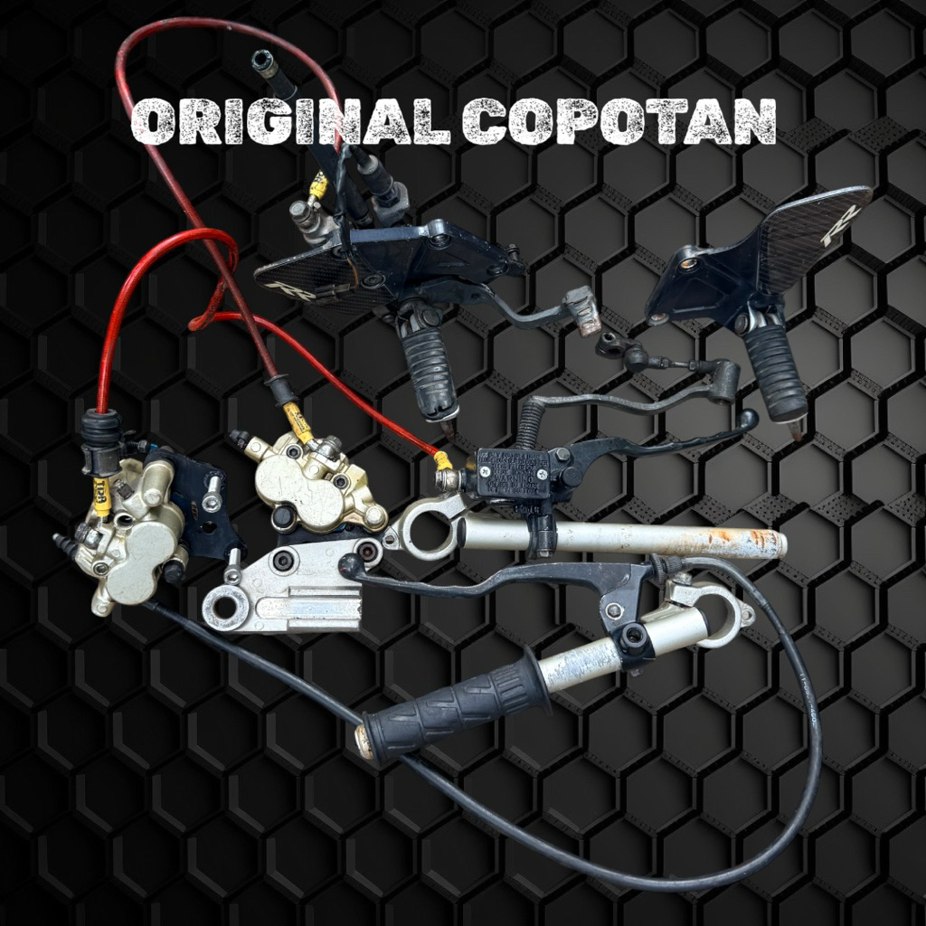 COPOTAN PENGEREMAN SATU SET NINJA 150RR OLD 2010 ASLI