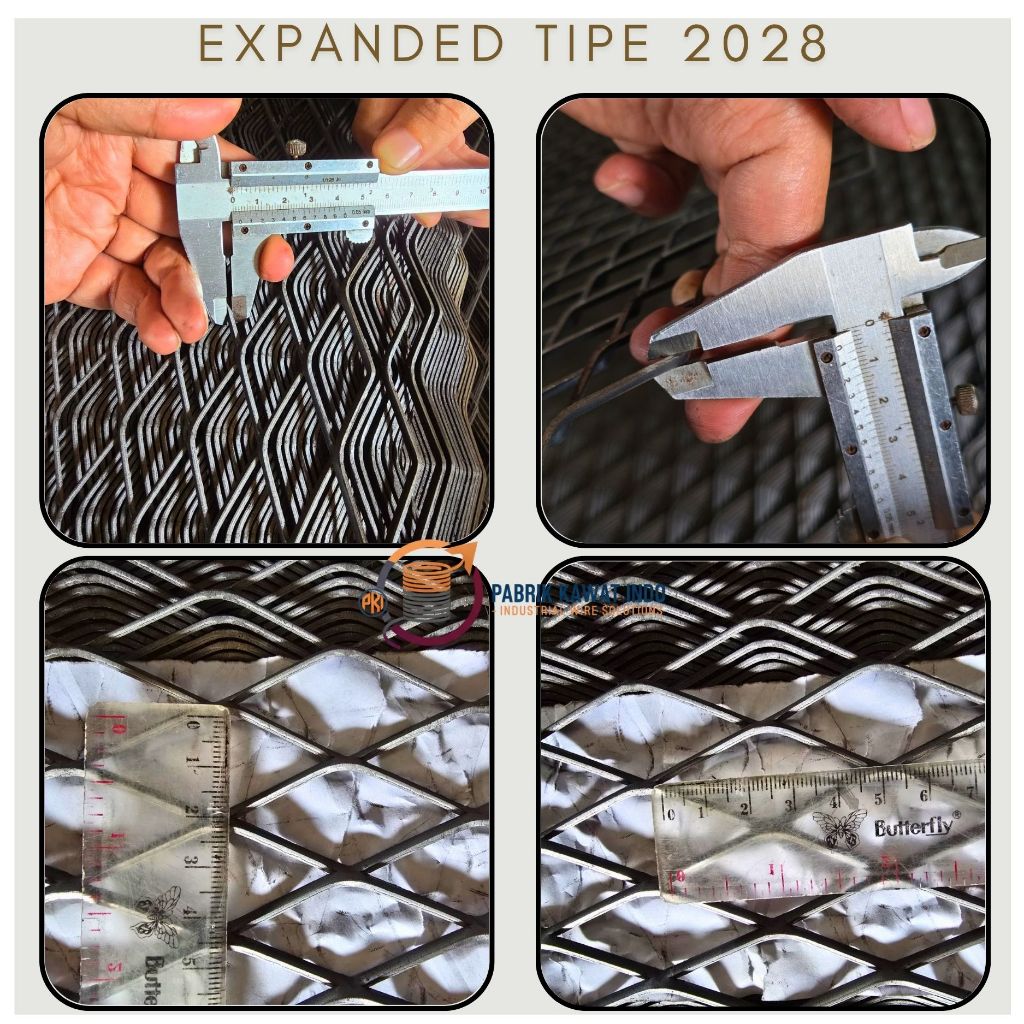 Expanded Metal 2028 / Expanded Mesh F2028 Expanda Diamond Mesh Ornamesh l Harga Murah Harga Pabrik l