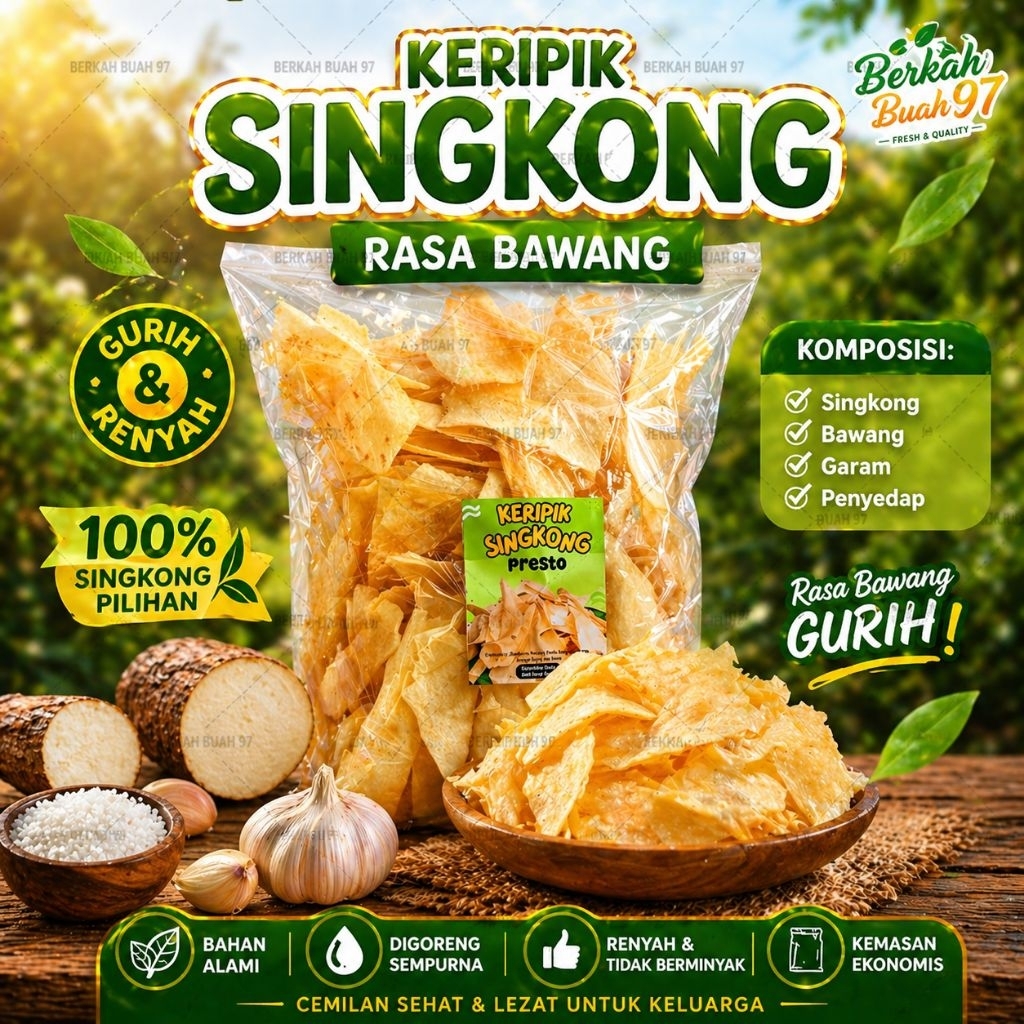 kripik singkong presto renyah dan gurih khas gembong pati