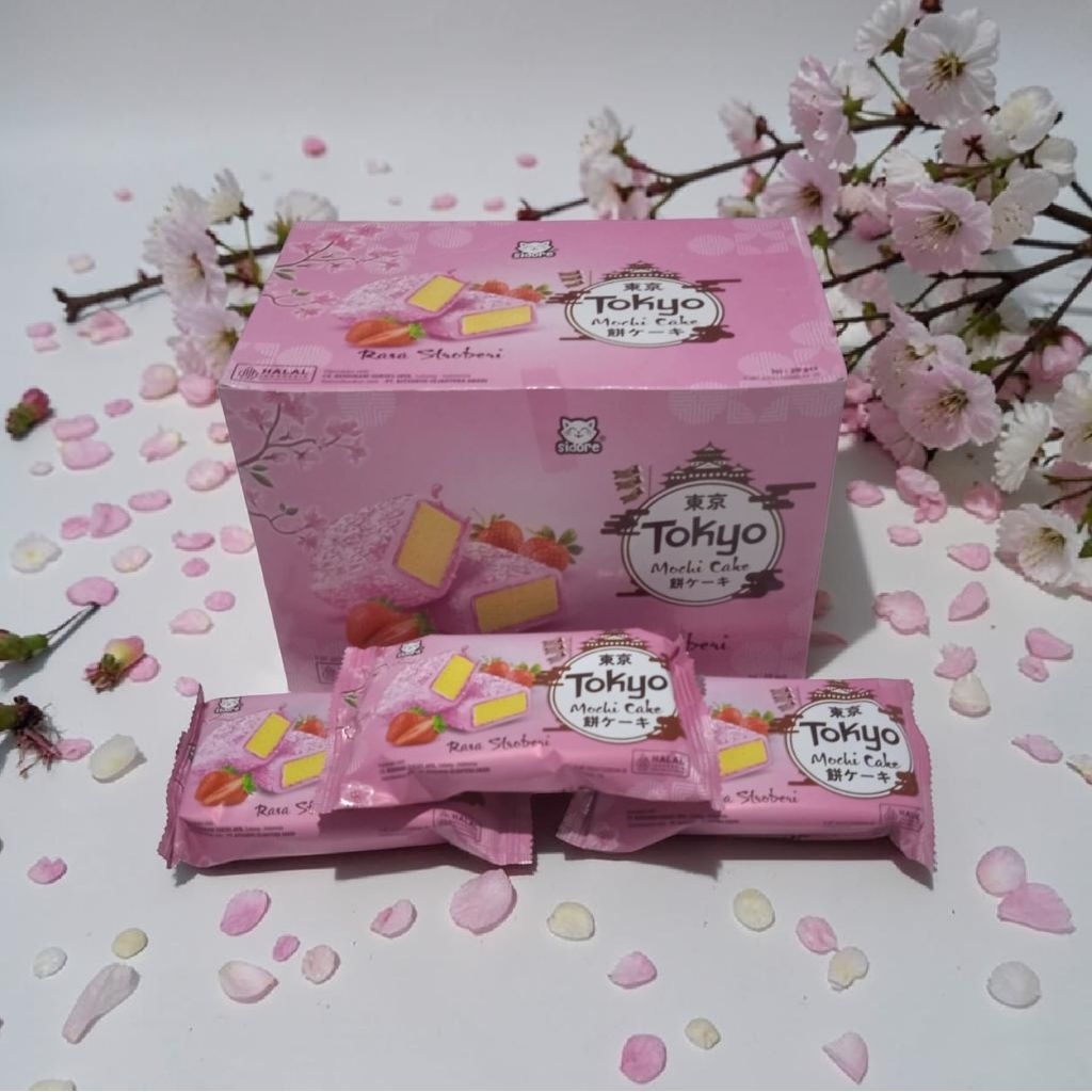 Mochi Cake Tokyo Mochi Marshmalow Aneka Rasa isi 20 pcs per box