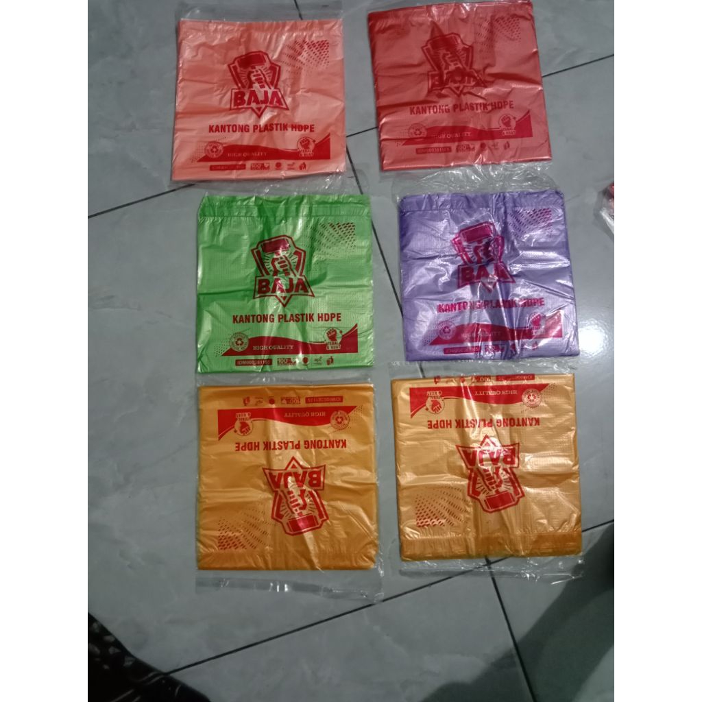 kresek baja warna 15X30