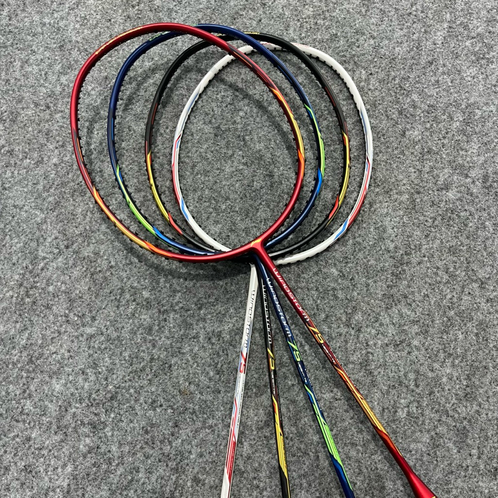 Raket Badminton Profesional Dewasa Full Carbon Super Ringan Dan Head Heavy Extra Smash Power WS 75 3