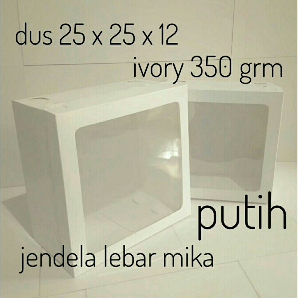 Dus kue 25x25x12/box kue/kotak kue/kardus kue/kemasankue