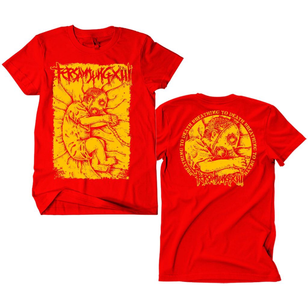 Kaos Band Punk Tersanjung 13 - Breathing To Death merah
