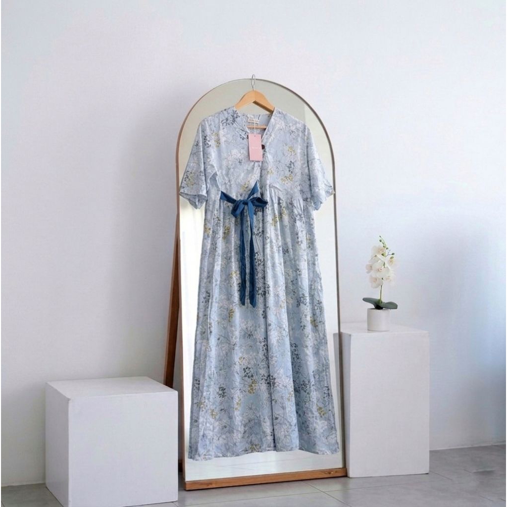 KEENAN Ayla Long Dress Daster Rayon Premium busui friendly lembut adem