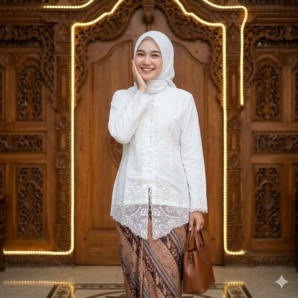 Encim Kebaya Tradisional Modern Bahan Premium