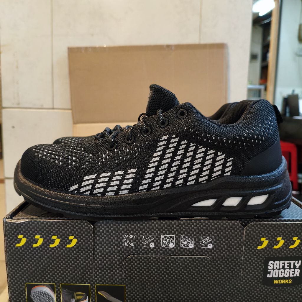 Sepatu Safety Jogger Fitz Black / Safety Shoes Fitz Black Original