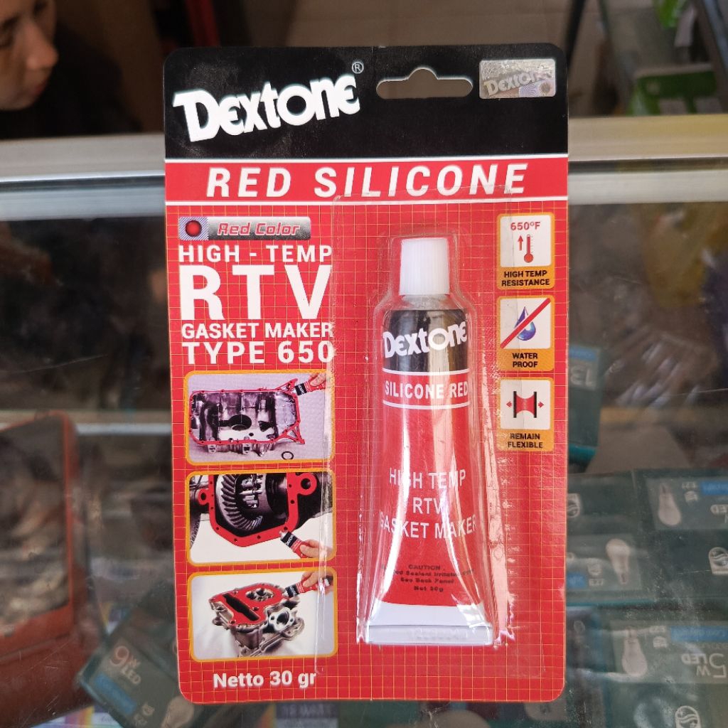 Lem Sealer Silikon Dextone 30 Gram - Tahan Panas & Fleksibel
