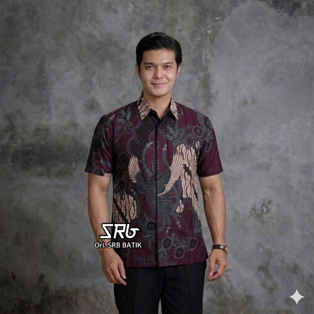 Baju Kemeja Batik Pria Lengan Pendek Berkualitas| Hem Batik Pria Bahan Tebal Adem