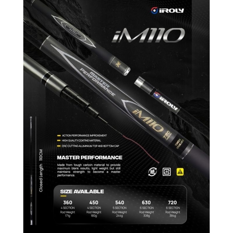Joran TEGEK CARBON Kuat Dan Tahan Segala Ikan Tegek iroly