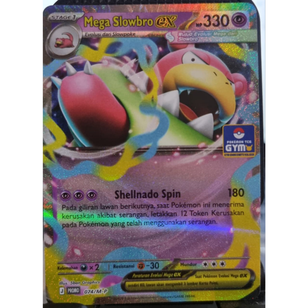 MEGA SLOWBRO PROMO GYM ORIGINAL POKEMON INDONESIA
