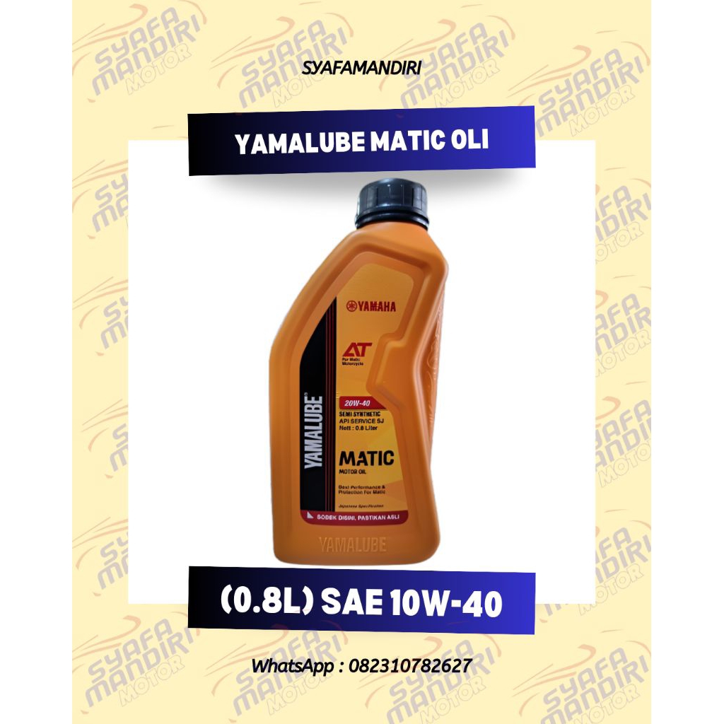 OLI YAMALUBE MATIC 1L (1 LITER) ORIGINAL YAMAHA – PELUMAS MOTOR MATIC NMAX, AEROX, LEXI