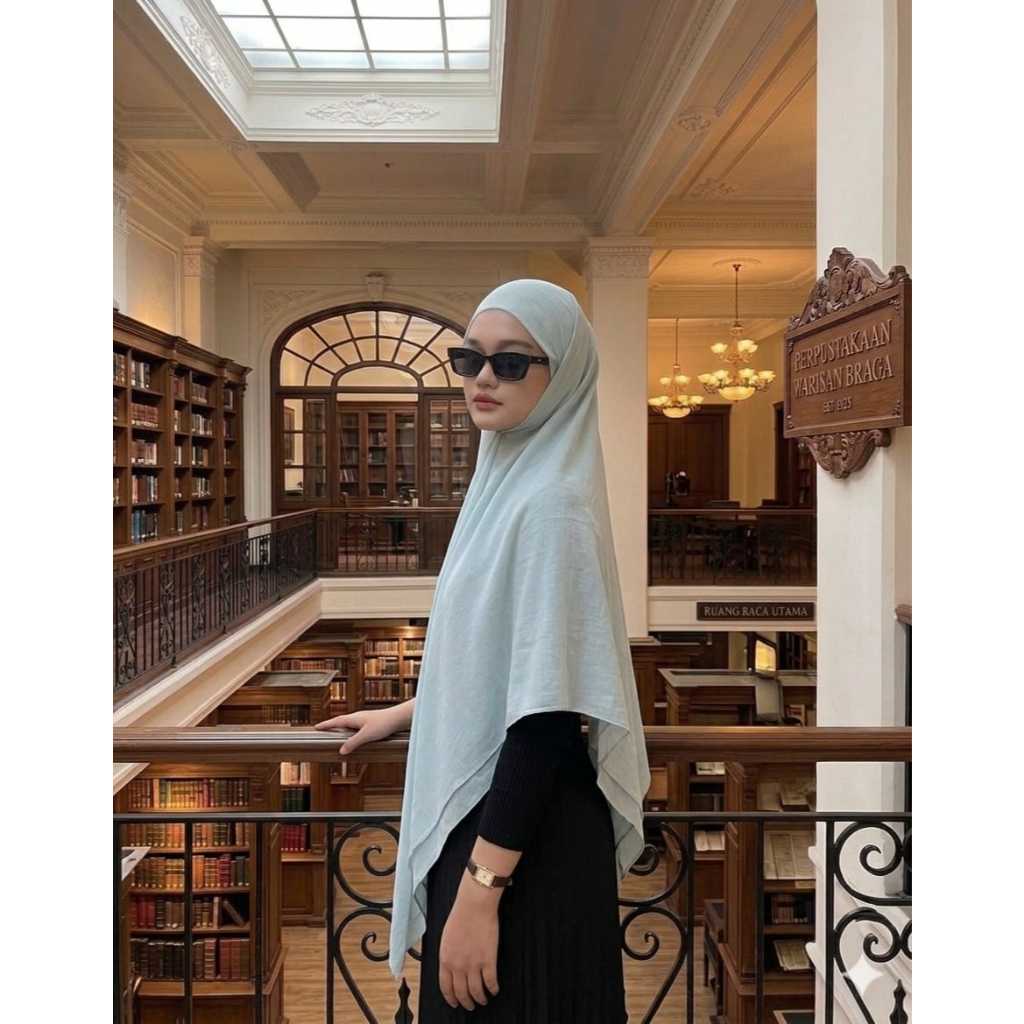 Anezka hijab - Haziqa French Square - Khimar Bandana - Khiban - Voal Arabian Premium