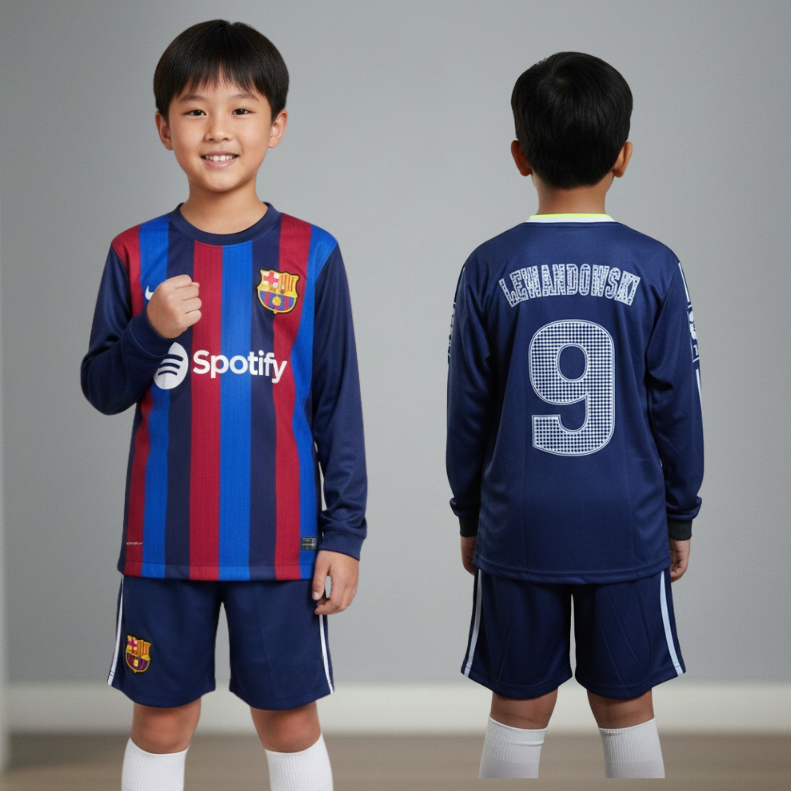setelan baju kiper sepakbola anak lakilaki/ baju kiper lengan panjang sepakbola anak