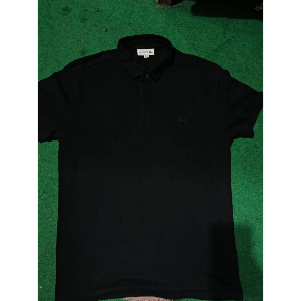 polo lacoste black on black