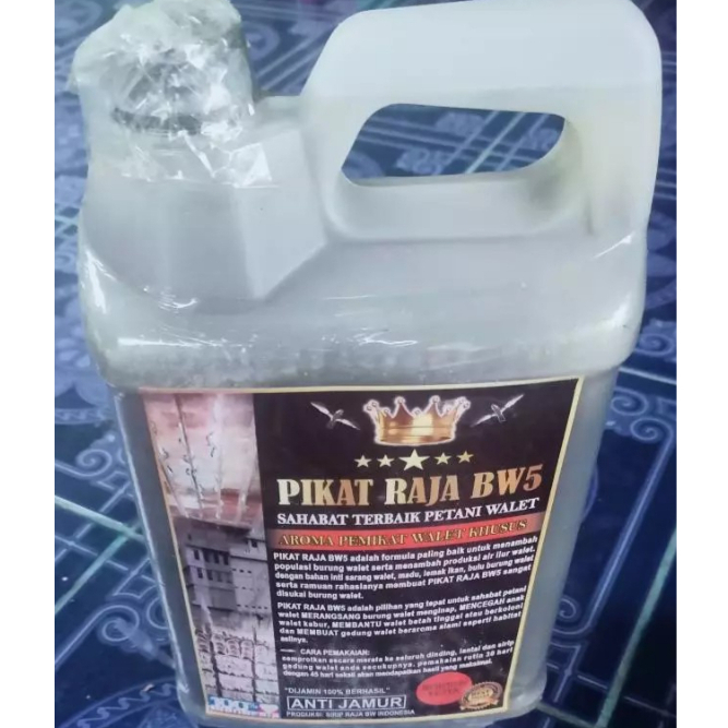 Pikat Raja BW5 Parfume Dinding Aroma Pemikat Walet Isi 5 Liter Anti Jamur Perangsang Walet