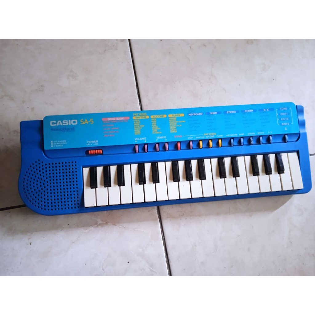 mainan edukasi piano keyboard Casio original sa 5 bekas
