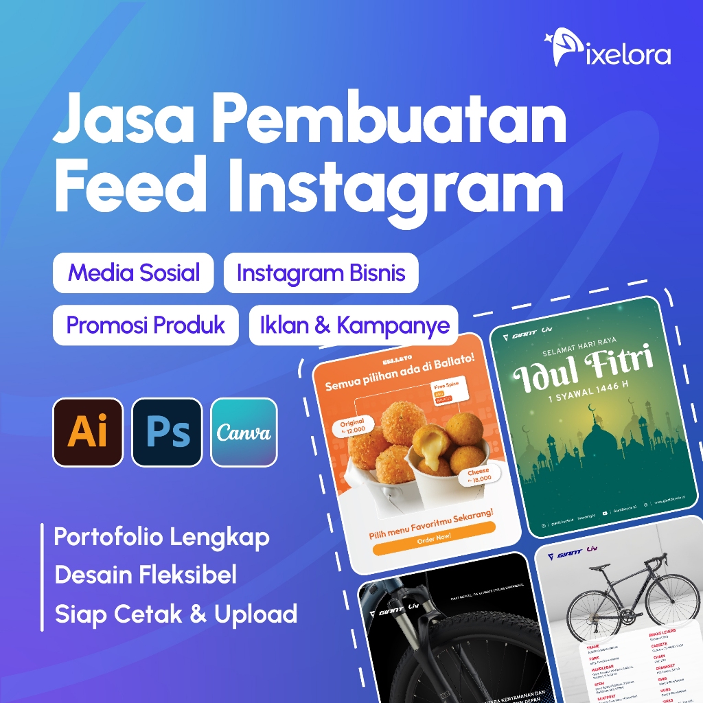 JASA PEMBUATAN FEED IG | FEED INSTAGRAM | MEDIA SOSIAL | BRANDING | KONTEN INSTAGRAM | KONTEN TIKTOK