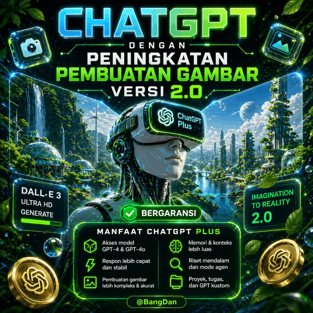 Super 1000+ PROMT ChatGPT Plus Versi 2.0, Akses Model GPT-5.4 Respon Cepat, Gambar HD