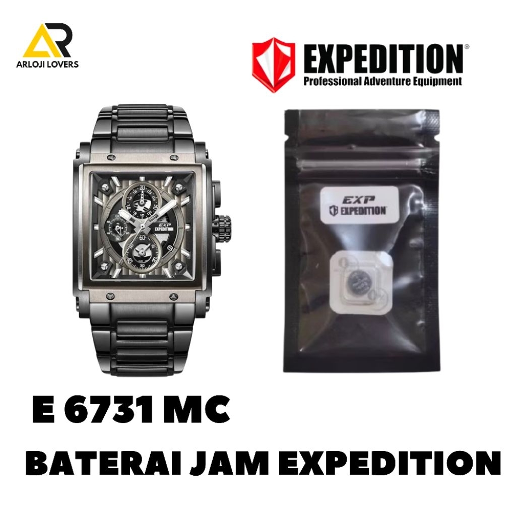 Baterai Jam Tangan Expedition Type E 6731 MC Original