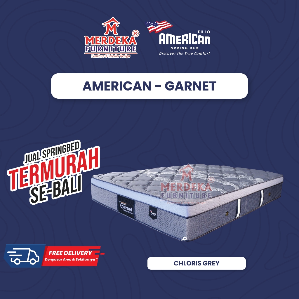Kasur American ~ Garnet Pocket Spring | Spring Bed 160x200|