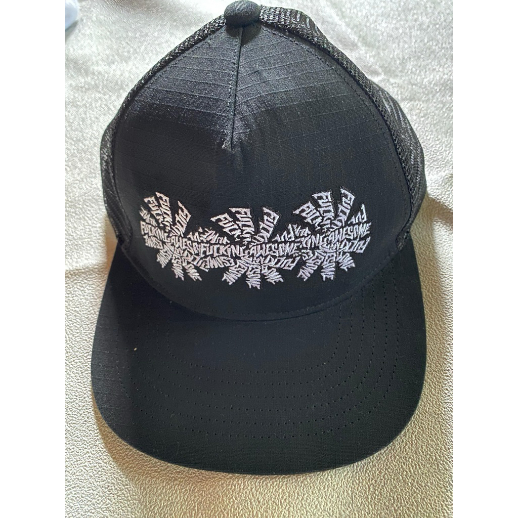 FUCKING AWESOME Three Spiral Trucker Hat