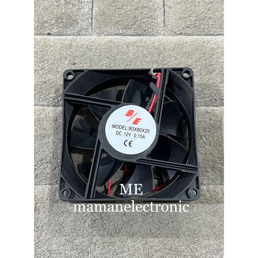 KIPAS FAN DC 12V 12 VOLT 8CM 8 CM BE / KIPAS PENDINGIN 8CM 12V DC