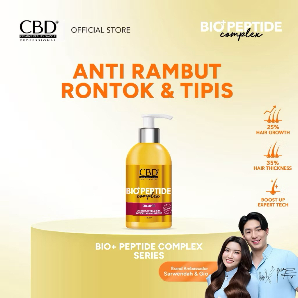 CBD Bio Peptide Shampoo 250ml - Membantu Mencegah Kerontokan Rambut