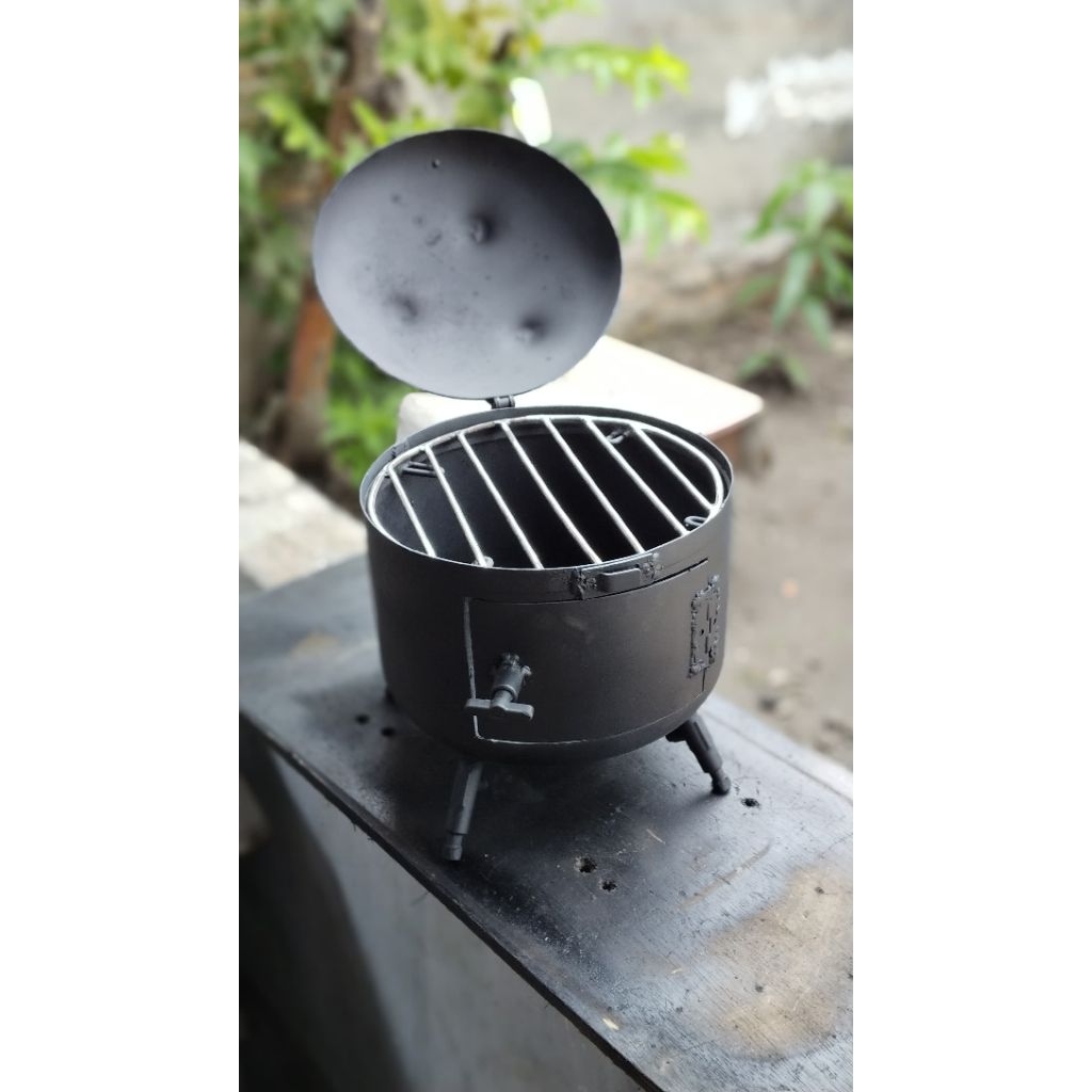 Tungku Kayu Bakar Serbaguna  - Plat Besi Tebal, Desain Elegan, Mudah Dibersihkan