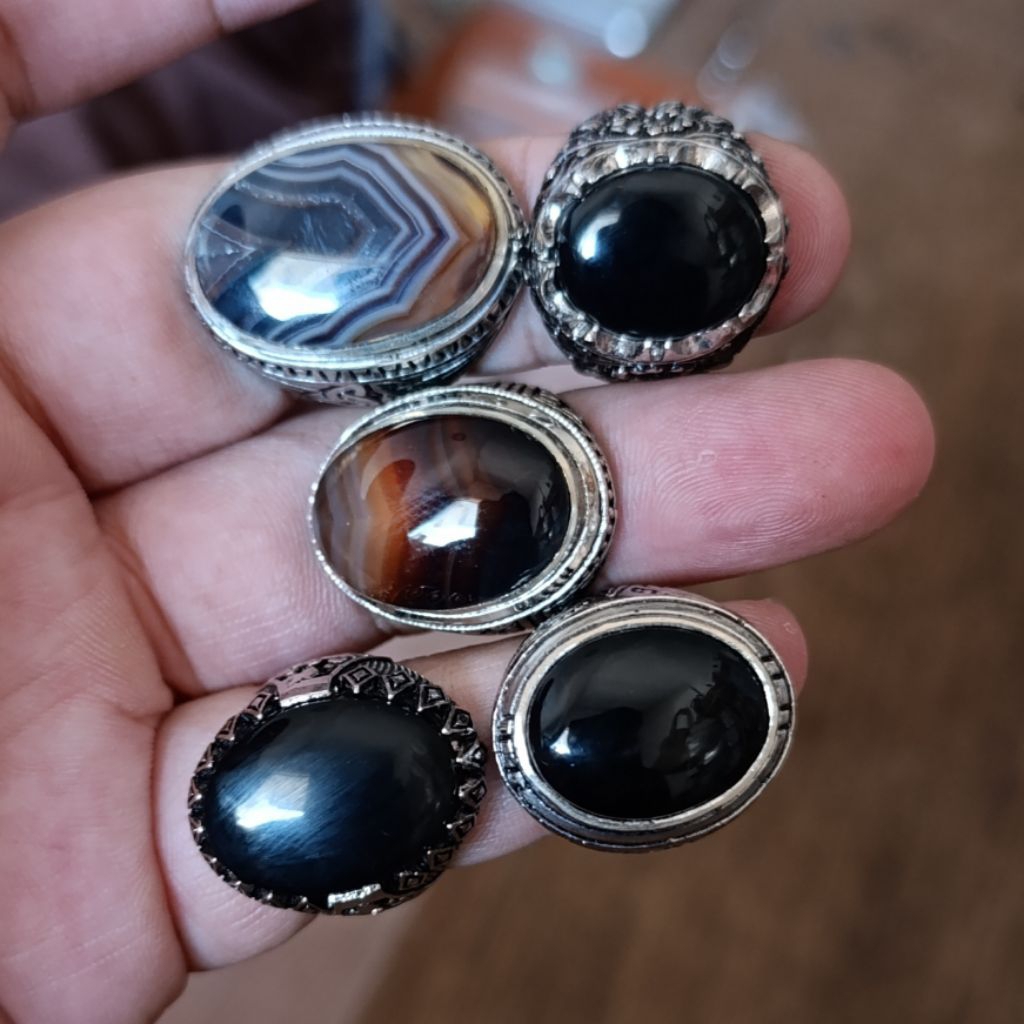 CA 224 Cincin Akik Yaman Wulung Junder Joss Alpaka Super