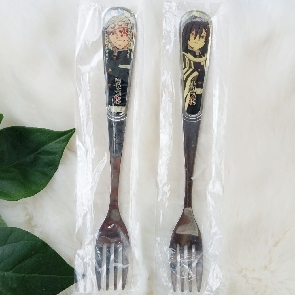 DEMON SLAYER official merchandise tengen uzui obanai iguro cutlery anime merch kny : sendok garpu ki