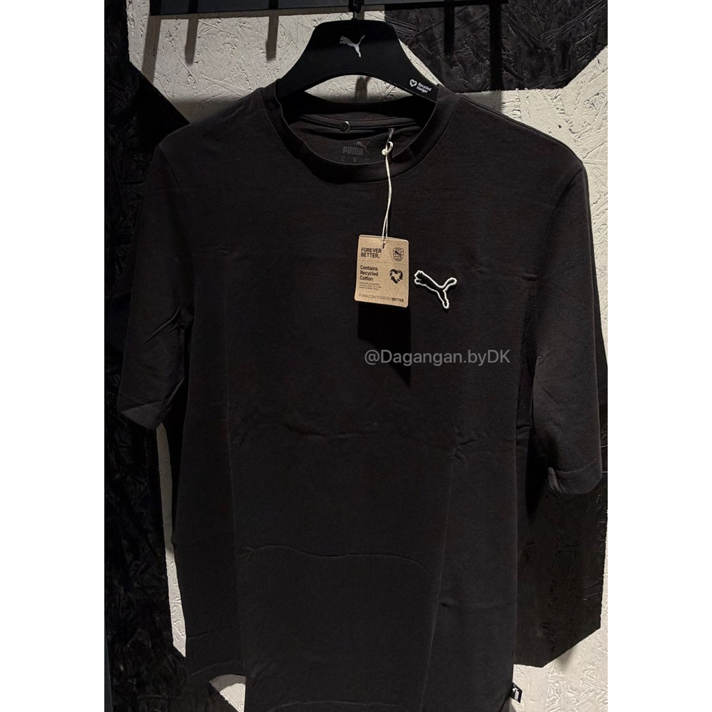 Kaos Puma 3D Bordir Logo Original 100% Hitam