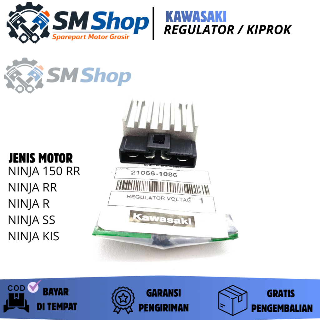 REGULATOR/KIPROK NINJA 150 RR, NINJA R/ 21066-1086/ KIPS 2 TAK OLD/ KAWASAKI/ RGULATOR/ KPROK