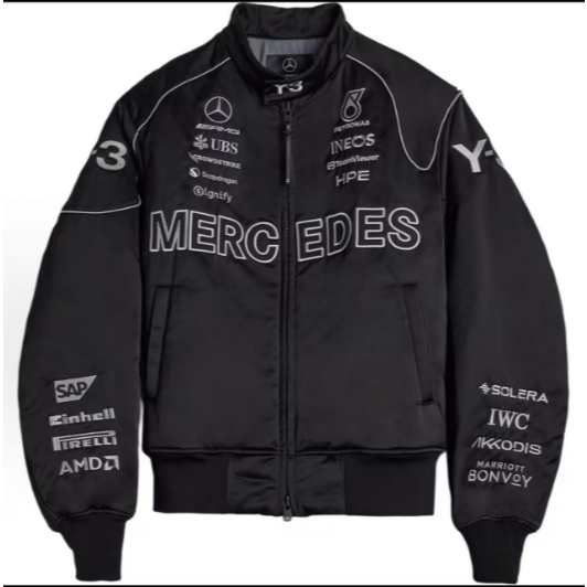 Adidas AMG SS26 Petronas F1 logo-detail bomber jacket size S-XL