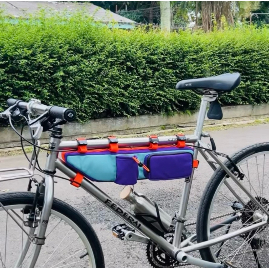 custom frame bag sepeda tas sepeda kalcer federal commuter