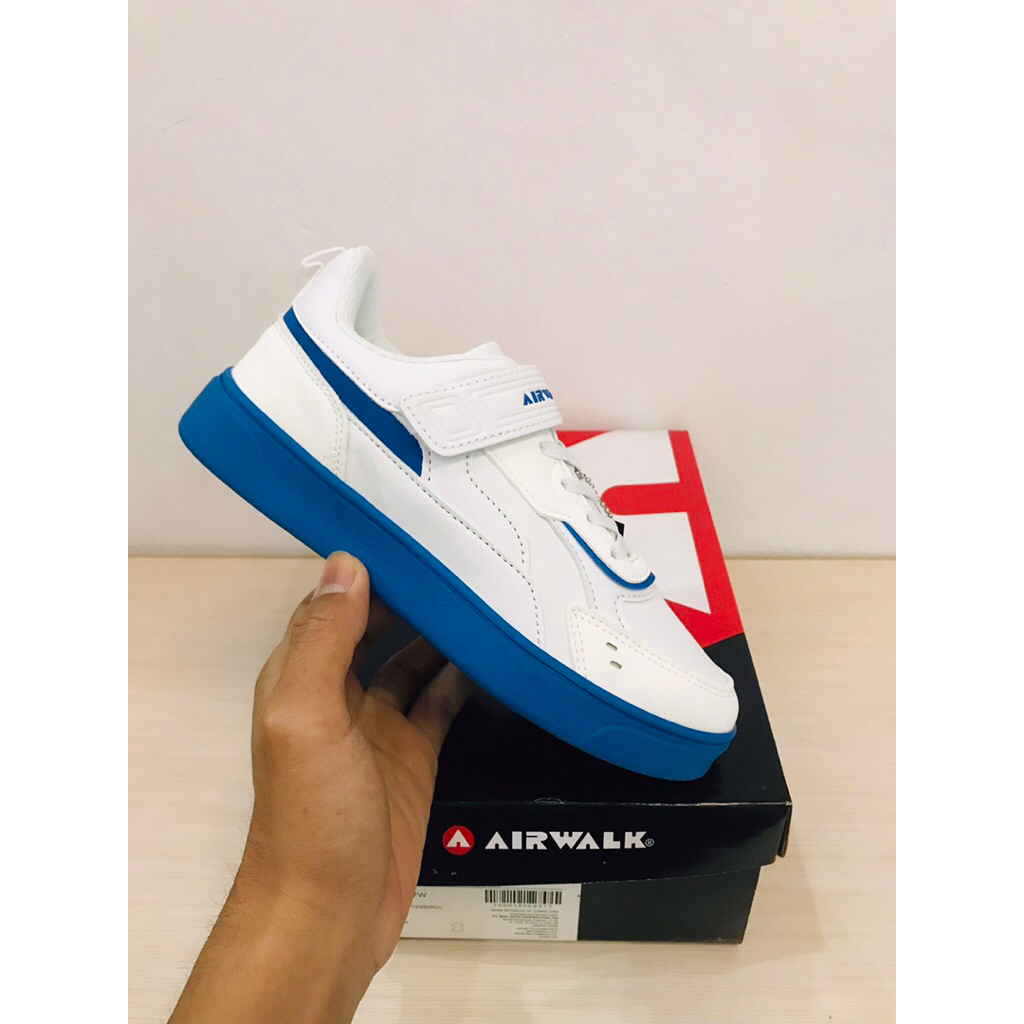 BIG SALE AIRWALK DIABLO JR PUTIH [AIW15320403] ORIGINAL SEPATU ANAK/SEKOLAH/SNEAKERS