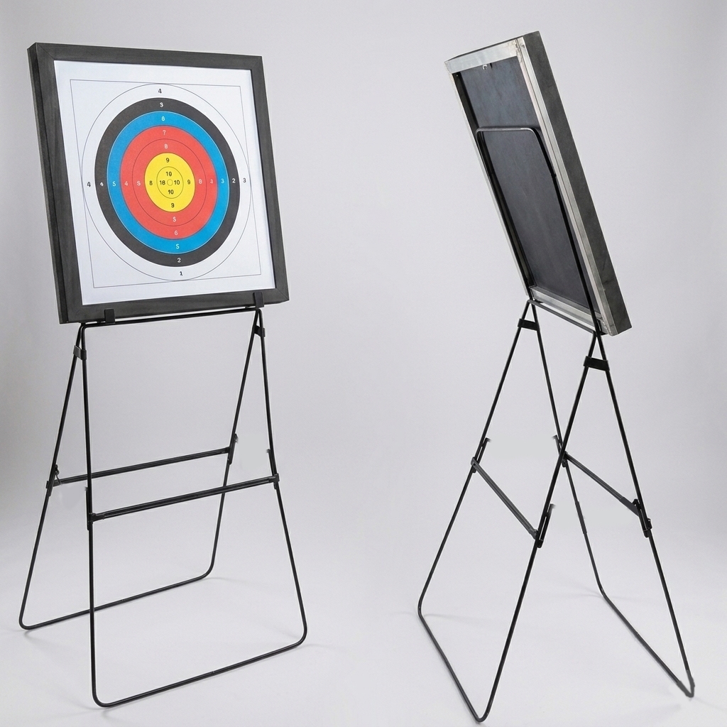 Target Stand Lipat Besi Solid Panahan