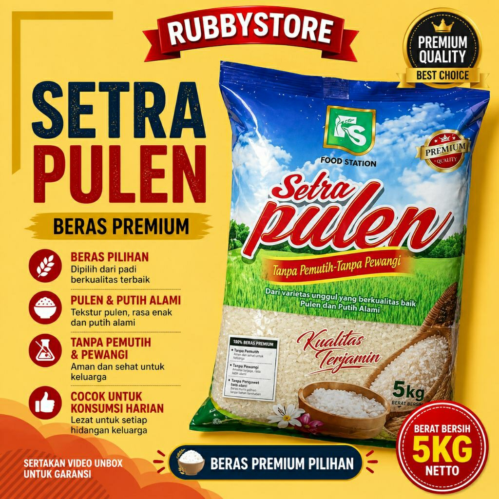 [Promo] FS Setra Pulen beras 5 kg fs food station Setra Pulen