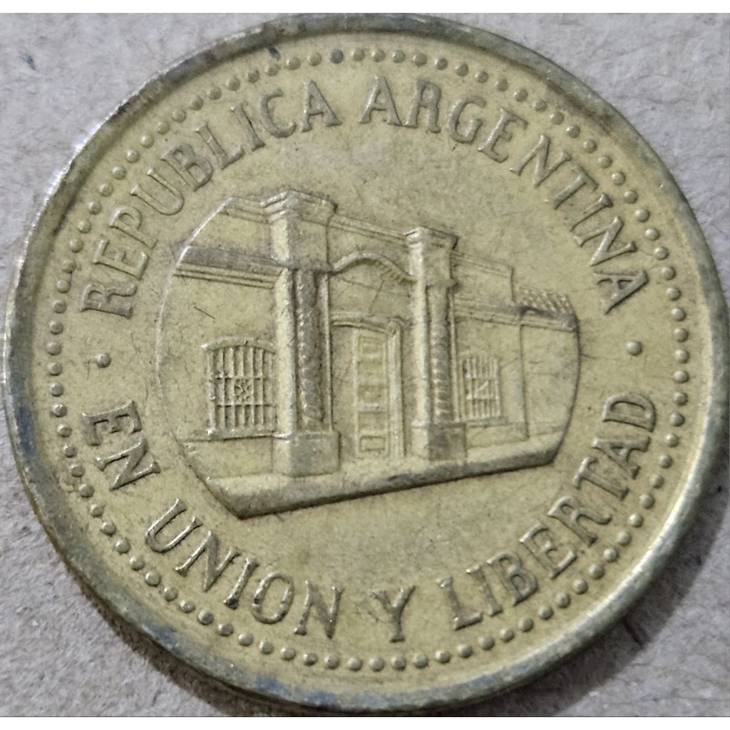 Koin Asing Negara Argentina 50 centavos tahun 1994 kondisi utuh dijamin original 100%