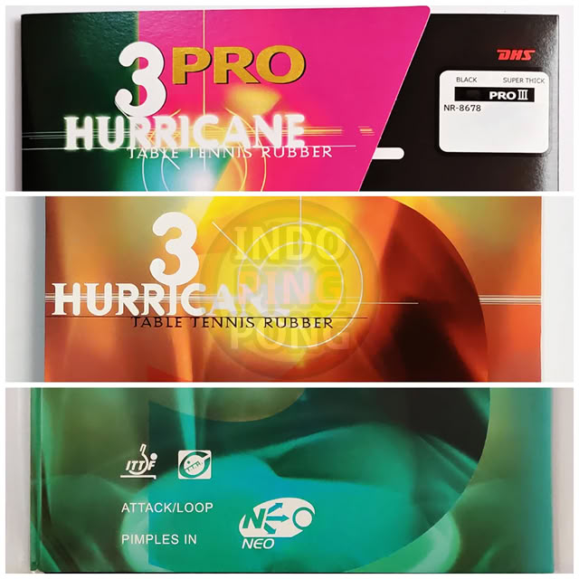 Nittaku Hurricane 3 PRO NEO 1.8 2.0 Super Thick DHS H3 III