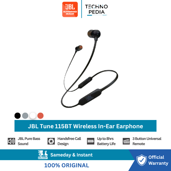 JBL Tune 115BT / T115BT / T115 BT Bluetooth In-ear Earphone