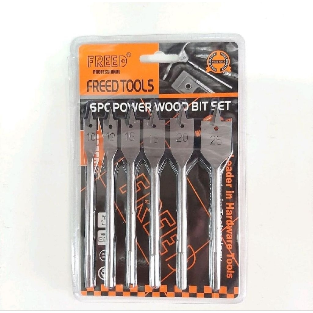 Mata Bor Kayu Kipas 6 Pcs FREED / Mata Bor Kayu Model Kipas 1 Set 6 Pcs