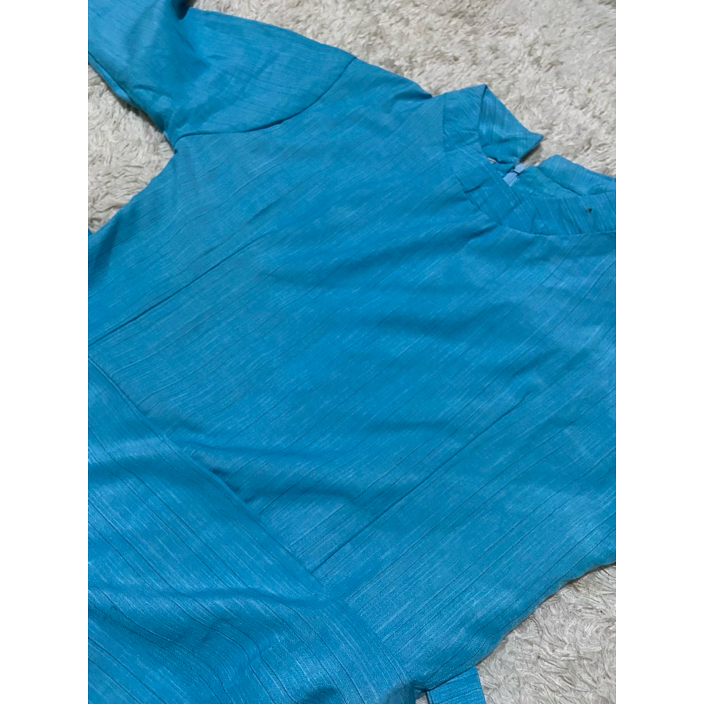 Gamis payung baby blue