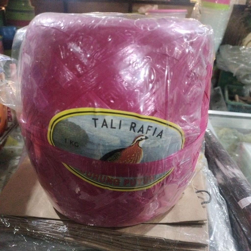tali rafia cap puyuh kuat bening 1kg