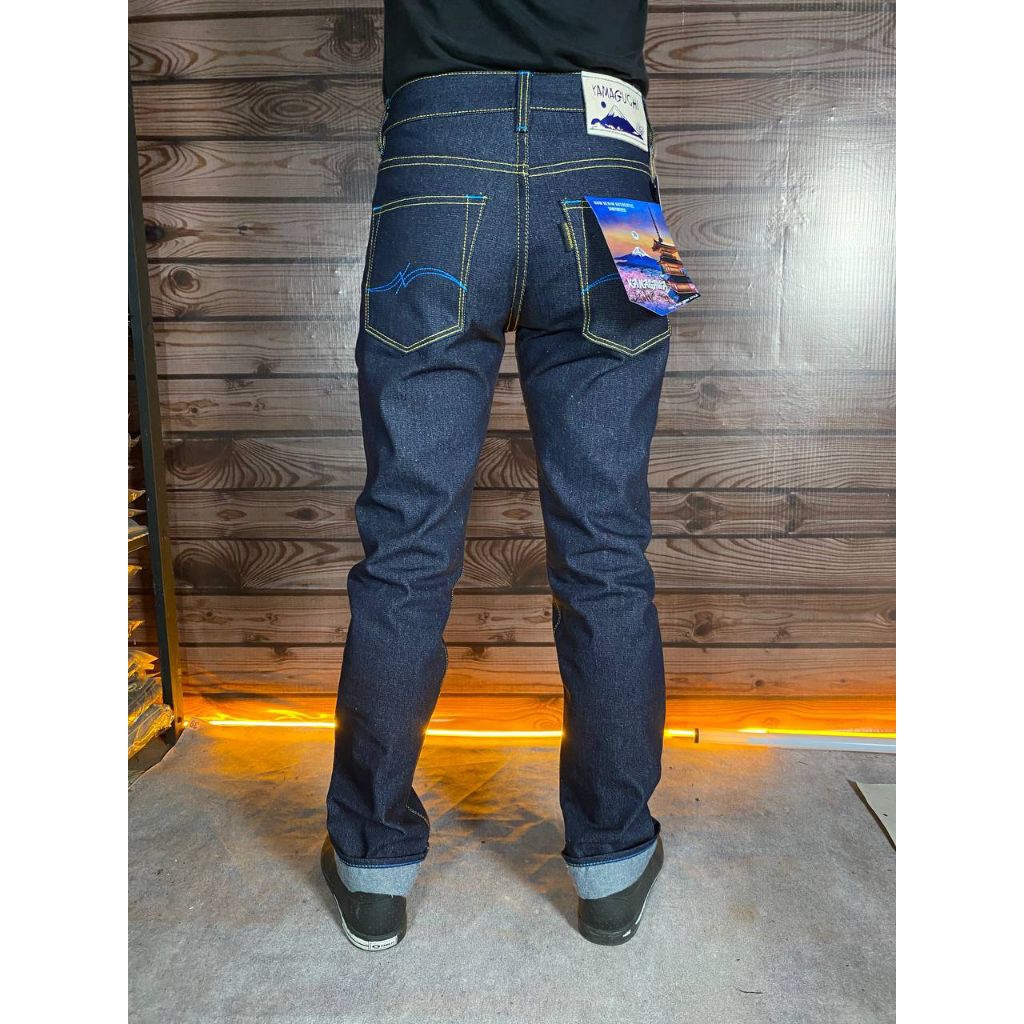 celana yamaguchi 15oz original denim leguler uk 25-38
