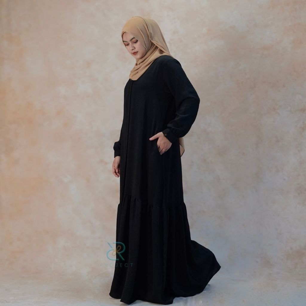 DRESS JUMBO POLOS LD 120 BAHAN CRINKLE AIRFLOW GAMIS JUMBO WANITA